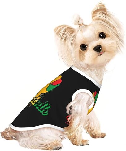 Juneteenth Fist Freedom Day Dogs Shirts الصيف تي شيرت تانك الأعلى سترة بلا أكمام ملابس الكلاب للقطط الصغيرة in Kuwait