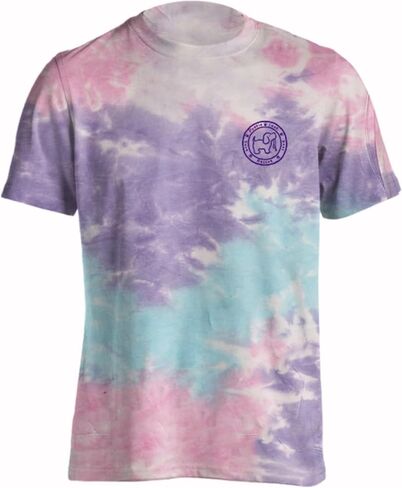 Puppie Love Tie Dye T-Shirt, Pink and Purple, Dog Design, Cotton Candy, XLarge in Kuwait