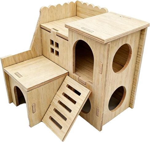 Hamster Cage & Small Animal Cages for Small Pet Habitat Hamster Hideout & Hamster Cage Accessories, Ideal Hamster Accessories for Daily Use in Kuwait