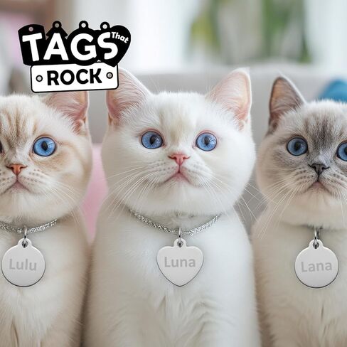 Custom Engraved Pet ID Tags – Personalized Aluminum Dog & Cat Tags – 8 Fun Shapes, 9 Bright Colors, Double-Sided, Lightweight & Rustproof – Includes Attachment Ring in Kuwait