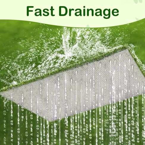وسادة تبول عشبية للكلاب مع صينية - عشب عشبي مزيف لا يتساقط، مقاوم للرائحة، سهل التنظيف، قابل لإعادة الاستخدام صديق للبيئة للاستخدام في الأماكن المغلقة/الخارجية، نونية الجرو مقاس 81.28 × 63.56 سم in Kuwait