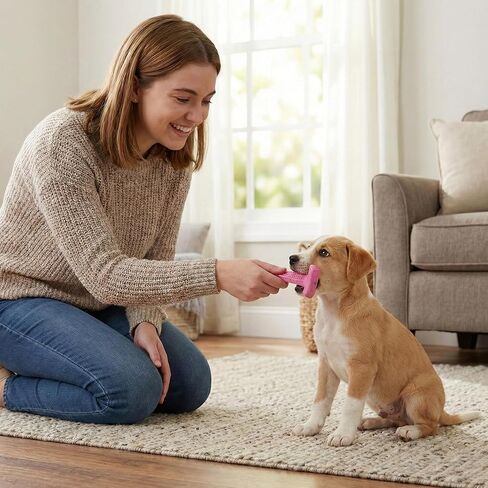 ألعاب مضغ الكلاب من SPOT Bam-Bones Puppy T-Bone، بنكهة الدجاج، 4 بوصات، عبوتان، ألياف الخيزران والمطاط المرن، تصميم سهل الإمساك للمضغ اللطيف والجراء والكلاب الصغيرة حتى 15 رطلاً in Kuwait