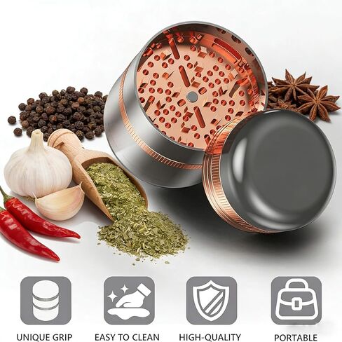 3.4-Inch Manual Multi-Functional Grinder, Suitable For Coffee Beans, Kitchen Use, Camping And More in Kuwait