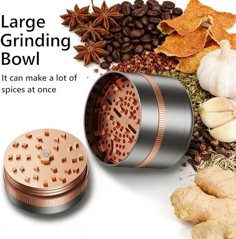 3.4-Inch Manual Multi-Functional Grinder, Suitable For Coffee Beans, Kitchen Use, Camping And More in Kuwait