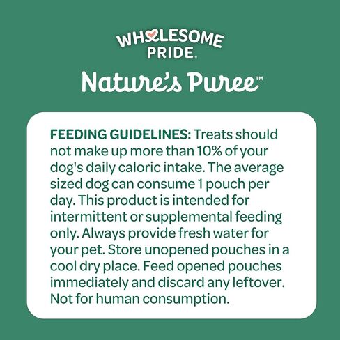 مكافآت الكلاب الكريمية من Wholesome Pride Nature's Purée، مكافأة قابلة للعصر ولعق، أكياس بحجم 1.4 أونصة، 8 قطع، حزمة متنوعة من 4 نكهات in Saudi Arabia