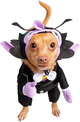 Pet Krewe The Count Vampire Dog Costume | Sesame Street Dracula Monster Pet Costumes for Dogs and Cats | Small Medium Large and X-Large in Kuwait