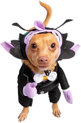 Pet Krewe The Count Vampire Dog Costume | Sesame Street Dracula Monster Pet Costumes for Dogs and Cats | Small Medium Large and X-Large in Kuwait