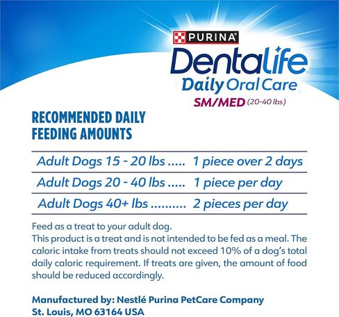 Purina DentaLife Daily Oral Care Dog Dental Chews for Small and Medium Breed Dogs - 90 ct. in Kuwait