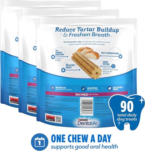 Purina DentaLife Daily Oral Care Dog Dental Chews for Small and Medium Breed Dogs - 90 ct. in Kuwait