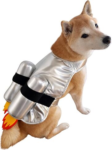 CheetahBoo Space Rocket Cape Costume for Dogs XXS XXL Astronaut Spaceship Cosplay Funny Halloween Costumes, S in Kuwait