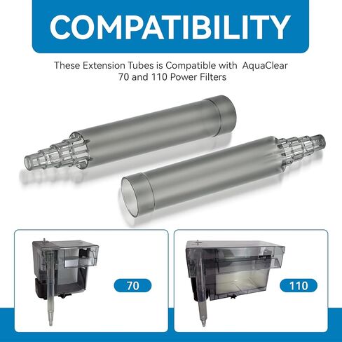 Filter Intake Extension Tube Repalcement for AquaClear Extension Tube for 70, 110 Power Filters Aquaclear Aquarium Filter Parts in Kuwait