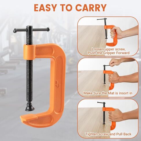 Stall Mat Gripper - 2Pcs Heavy Duty Stall Mat Grippers,Horse Stall Mat Tool for Horse Stalls, Gym, Barn, and Trailer, Makes Moving Rubber Mats Easier, Saves Your Back and Hands in Kuwait