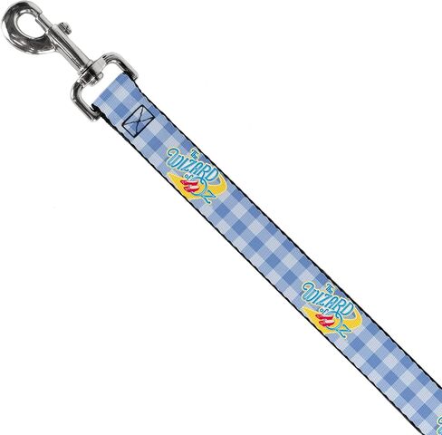 Movies Pet Leash, Dog Leash, The Wizard of Oz Logo Gingham Checker Blues, 4 Feet Long 0.5 Inch Wide in Kuwait