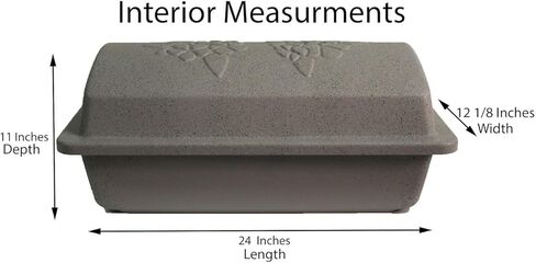 Loving touch elegant casket/vaults built with High Strength Non-biodegradable materials with a plush interior bedding available in Small, Medium, Large and 3 color options. (Med, Pink) in Kuwait