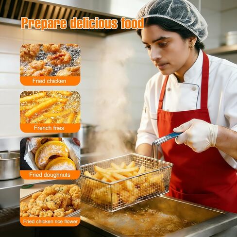 AF45 Commercial Deep Fryer Filter, 13.75" X 13.75" Fryer Oil Filter, 304 Stainless Steel, 550 Microns, Extend Oil Life By 40% for Commercial Kitchens and Restaurants in Kuwait