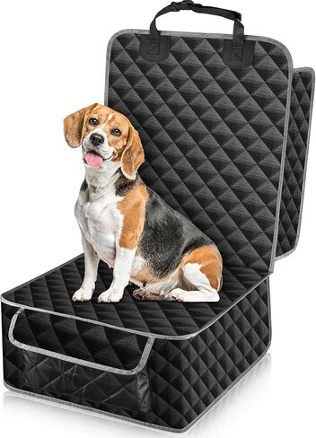 XHRING Dog Car Seat Cover for Subaru Outback Crosstrek Forester 2000-2025 2026 Front Seat Accessories, Waterproof Nonslip Car SUV Seat Cover Pet Front Seat Covers with Side Flaps, Black Grey in Kuwait