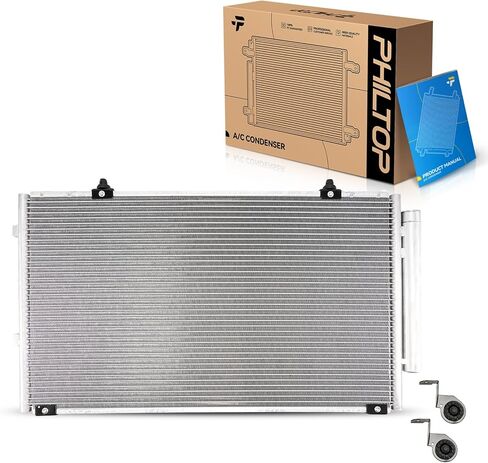 PHILTOP 73113 Air Conditioning A/C Condenser For Lexus ES300 2002-2003,Lexus ES330 2004-2006,Toyota Camry 2002-2006,Toyota Solara 2004-2008 with Receiver Drier Replace# TO3030183 in Saudi Arabia