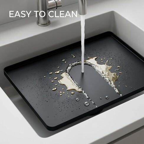 Silicone Deep Fryer Mat, 20x16" Silicone Pad for Countertop Protection, Oil Spill Tray for Fryer with Basket, Heat Resistant Mat for Under Fryer Pot in Kuwait
