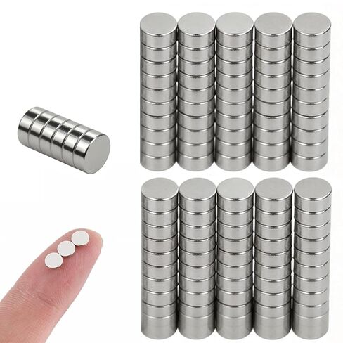 100pcs 4×3mm Round Mini Magnets for Acrylic Nail Clippers, Multi-Use Neodymium Magnet for Measuring Artificial Nail Length, Cat Eye Nail Art, Fridge Magnets, Crafts, Office Supplies in Saudi Arabia