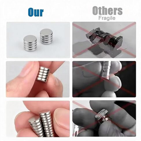 100pcs 4×3mm Round Mini Magnets for Acrylic Nail Clippers, Multi-Use Neodymium Magnet for Measuring Artificial Nail Length, Cat Eye Nail Art, Fridge Magnets, Crafts, Office Supplies in Saudi Arabia