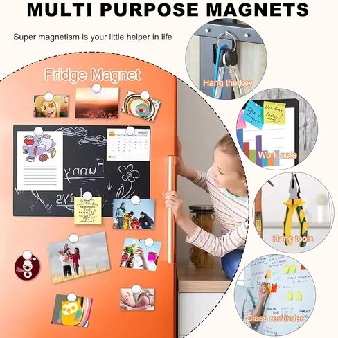 100pcs 4×3mm Round Mini Magnets for Acrylic Nail Clippers, Multi-Use Neodymium Magnet for Measuring Artificial Nail Length, Cat Eye Nail Art, Fridge Magnets, Crafts, Office Supplies in Saudi Arabia