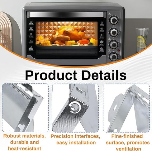 طقم تنفيس الميكروويف W10843943 متوافق مع Whirlpool، Kenmore، Kitchenaid، Maytag، بديل W10748710 AP5988876 8205811 8205558 PS11728088، قوي ومقاوم للحرارة in Kuwait