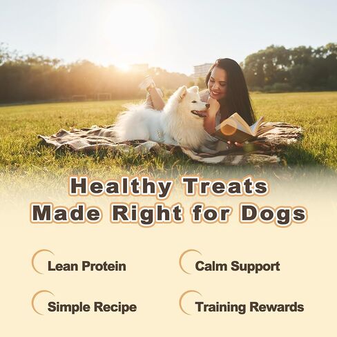 VITADAY Soft Dog Treats, Calming Chews for Dogs, Training Dog Treats for Medium Dogs, Turkey Recipe with GABA, Stick, 8 oz in Kuwait