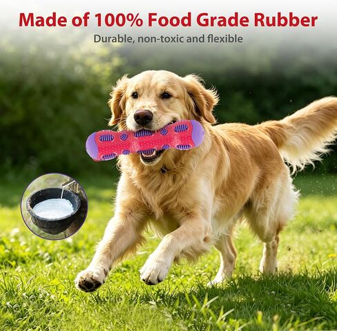 Gigwi Toothbrush Stick Dog Toy for Teeth Cleaning, Durable Rubber Dental Chewy Toy for Medium and Large Dog, Purple Color in Kuwait