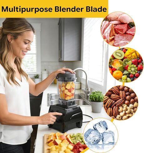 Blender Blade Replacement for 64 Oz Low Profile Container Blade Compatible with Vitamix VM0185A VM0185B V1200 A2300 A2500 A3300 A3500 Explorian E310 E320 Blenders Replace#: 105733 105733-1 in Kuwait