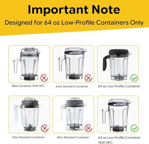 Blender Blade Replacement for 64 Oz Low Profile Container Blade Compatible with Vitamix VM0185A VM0185B V1200 A2300 A2500 A3300 A3500 Explorian E310 E320 Blenders Replace#: 105733 105733-1 in Kuwait