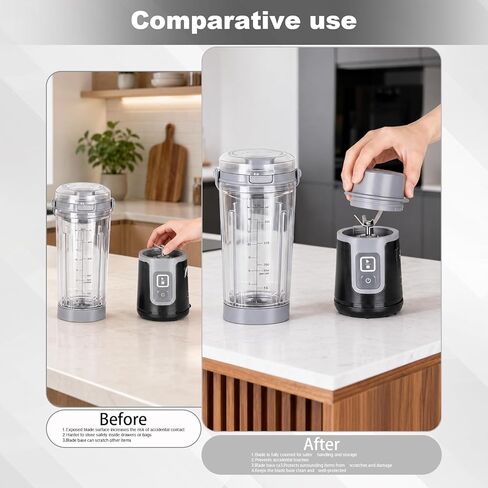 غطاء شفرة الخلاط المحمول من أجل Ninja Blast - بديل غطاء الخلاط المضاد للتسرب متوافق مع سلسلة Ninja Blast BC100، BC151، متين، آمن للاستخدام في غسالة الأطباق in Kuwait