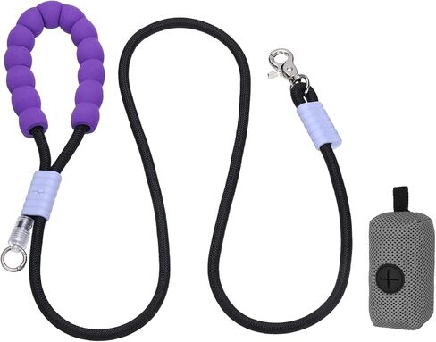 Dog Leash with Padded Hands Free, 4.9ft/1.5m Adjustable Dog Training Leash, No Pull Heavy Duty Rope(Blue Pink, Pink Bag), Intended for Large Medium Pet Running/Hiking/Walking in Saudi Arabia