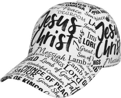 Jesus Christian Cross Baseball Cap for Men Women Adjustable Trucker Hat for Running Sports Hiking Beach in Saudi Arabia