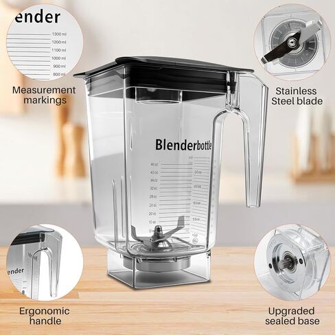 90 oz Replacement Jar Compatible with Blendtec Blender - High-Speed Container Cup Compatible with Classic, Designer, Professional & Commercial Series - Includes Blade & Lid in Kuwait
