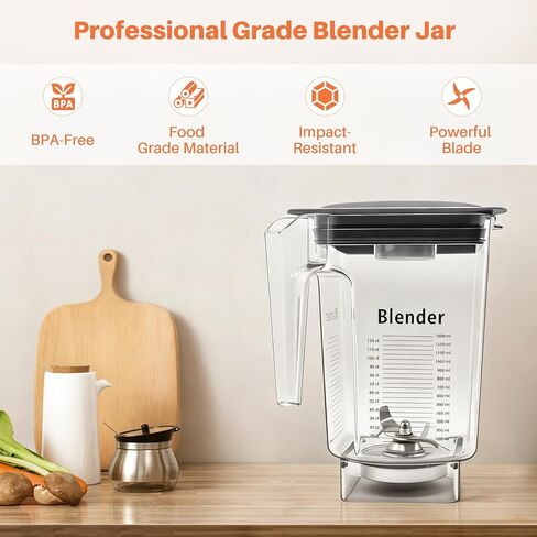 90 oz Replacement Jar Compatible with Blendtec Blender - High-Speed Container Cup Compatible with Classic, Designer, Professional & Commercial Series - Includes Blade & Lid in Kuwait