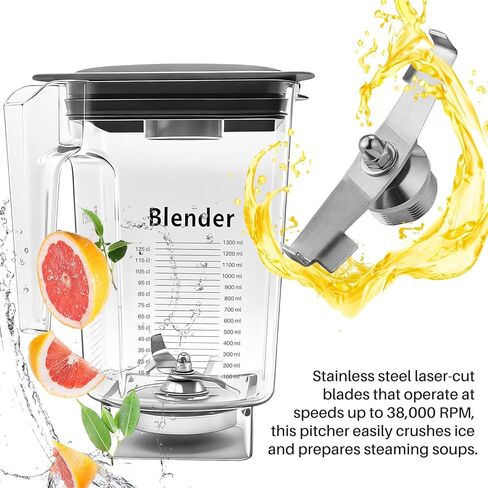 90 oz Replacement Jar Compatible with Blendtec Blender - High-Speed Container Cup Compatible with Classic, Designer, Professional & Commercial Series - Includes Blade & Lid in Kuwait
