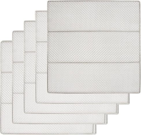 10 Packs 23" X 23" Donut Fryer Screen, Stainless Steel Donut Fryer Screen Compatible with Belshaw, Avalon, and Commercial Fryers in Kuwait