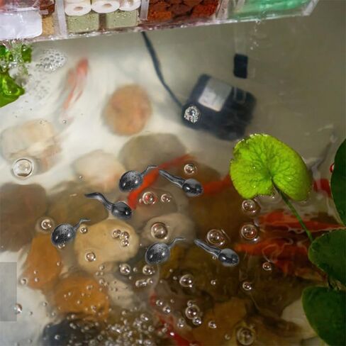 Toddmomy 26Pcs Miniature Tadpole Figurines for Moss Micro Landscape Decoration Realistic Small Animal Ornaments for Home Office Terrarium Aquarium in Kuwait