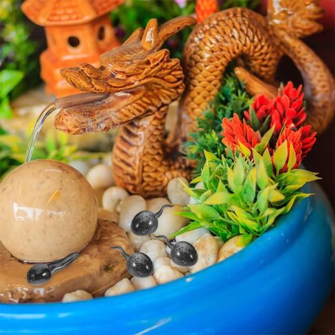 Toddmomy 26Pcs Miniature Tadpole Figurines for Moss Micro Landscape Decoration Realistic Small Animal Ornaments for Home Office Terrarium Aquarium in Kuwait