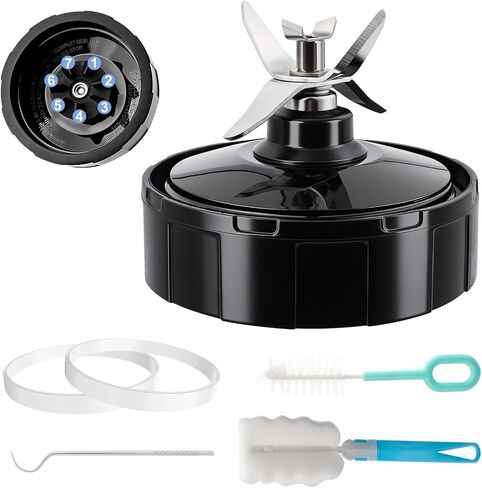 قطع غيار شفرة خلاط 7 زعانف للنينجا متوافقة مع Ninja BN401 BN701 BN751 BN801 BL480-30 BL642-30 BL682 BL687 NN102 BL2012 مجموعة شفرات المستخرج in Kuwait