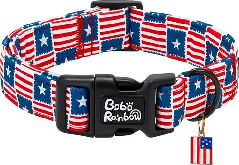 Dog Collars, Spring Yellow Ladybug Print Pet Collar Holiday Durable Adjustable Pendant Collar with Quick Release Plastic Buckle for Medium Dogs in Saudi Arabia