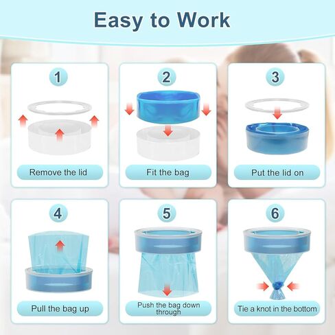 Cat Litter Refill Bags, Diaper Refills With 12 Pack Refill, Toughness Compatible and Excellent Sealing With all Cat Refill Bags and Diaper Refills in Kuwait