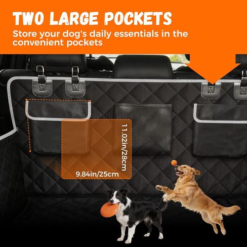 SUV Cargo Liner Dogs, Waterproof Dog Trunk Cover, Pet Cargo Mat SUV, Sedan & Van, Scratchproof Dog Seat Cover with Side Walls, Non-Slip Backing & Bumper Flap Protector, Large Size Universal Fit in Kuwait