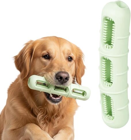 Bite and Brush Dental Toy for Dogs, Interactive Chew Station with Bristle Texture, Plaque Removal and Gum Massage Solution, Food-Grade TPE Material for Aggressive Chewers in Kuwait
