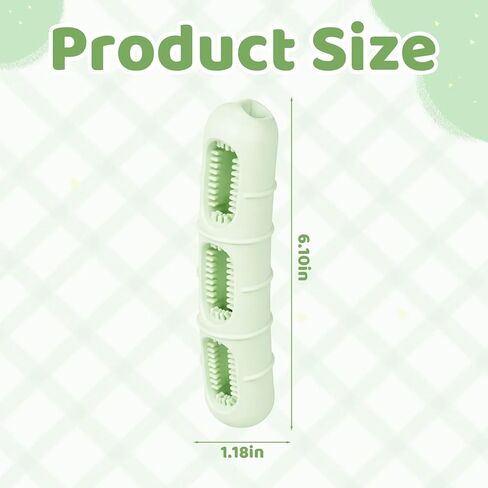 Bite and Brush Dental Toy for Dogs, Interactive Chew Station with Bristle Texture, Plaque Removal and Gum Massage Solution, Food-Grade TPE Material for Aggressive Chewers in Kuwait