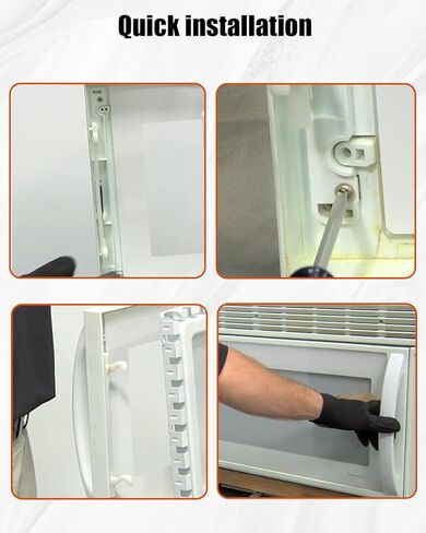 Microwave Door Handle Fit for GE HotPoint Kenmore Replace WB15X10083 AP2021173 245428 PS232102 EAP232102 WB15X10022 in Kuwait