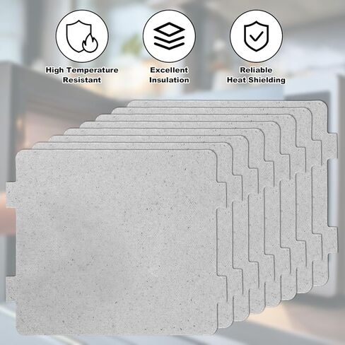8 Pcs Microwave Waveguide Cover, Universal Replacement Mica Sheets for Microwaves Oven & Toasters Kitchen Home Office Restauran 4.65 x 3.94 Inches (Easy Cut to Fit) in Kuwait