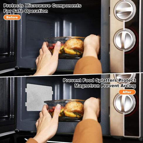 8 Pcs Microwave Waveguide Cover, Universal Replacement Mica Sheets for Microwaves Oven & Toasters Kitchen Home Office Restauran 4.65 x 3.94 Inches (Easy Cut to Fit) in Kuwait