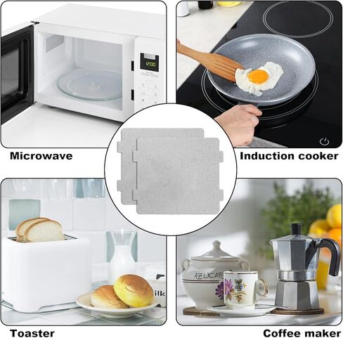 8 Pcs Microwave Waveguide Cover, Universal Replacement Mica Sheets for Microwaves Oven & Toasters Kitchen Home Office Restauran 4.65 x 3.94 Inches (Easy Cut to Fit) in Kuwait
