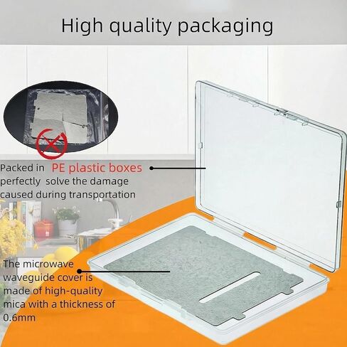 WB06X10638 Microwave Waveguide Cover Replacement for GE Microwave, 5-7/8" x 4-15/16" Heavy Duty Thickened Waveguide Cover, Replaces PS1017735 1166457 EA1017735 AP3883317 AH1017735 in Kuwait
